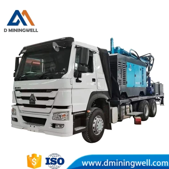 Dminingwell использовала 600-метровую машину для бурения глубоких скважин на воду, установленную на грузовике, для продажи